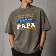 World's Best Papa Limited Edition Grandpa Gift T-Shirt