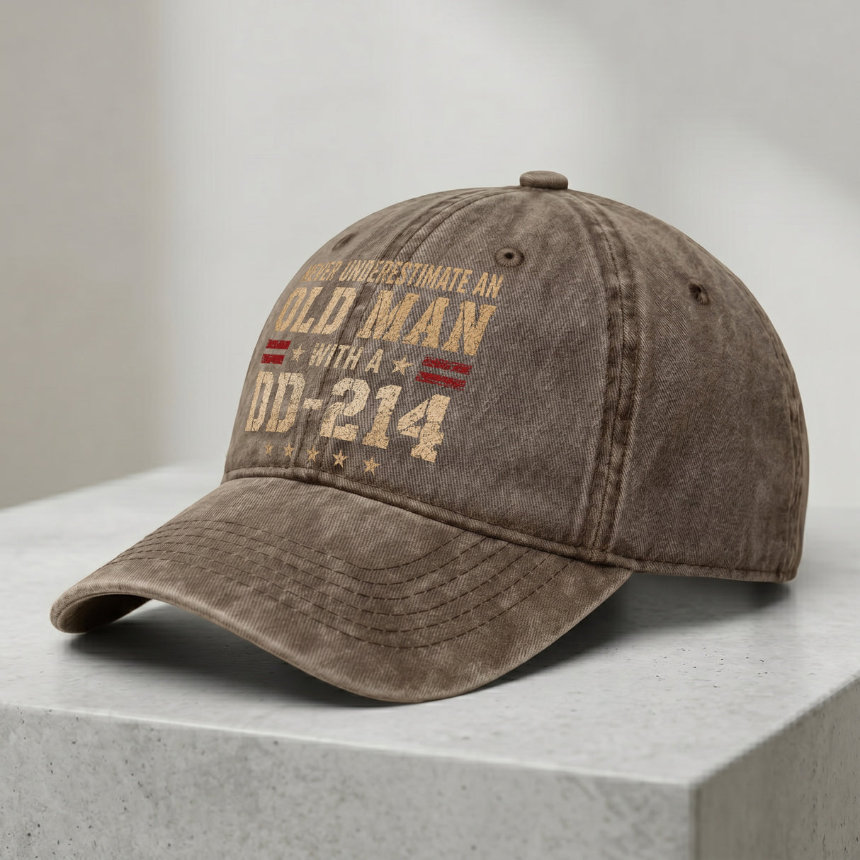 Never Underestimate an Old Man With a DD-214 Hat