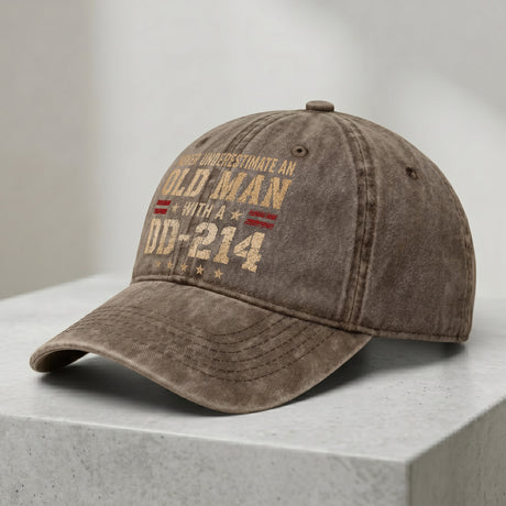 Never Underestimate an Old Man With a DD-214 Hat