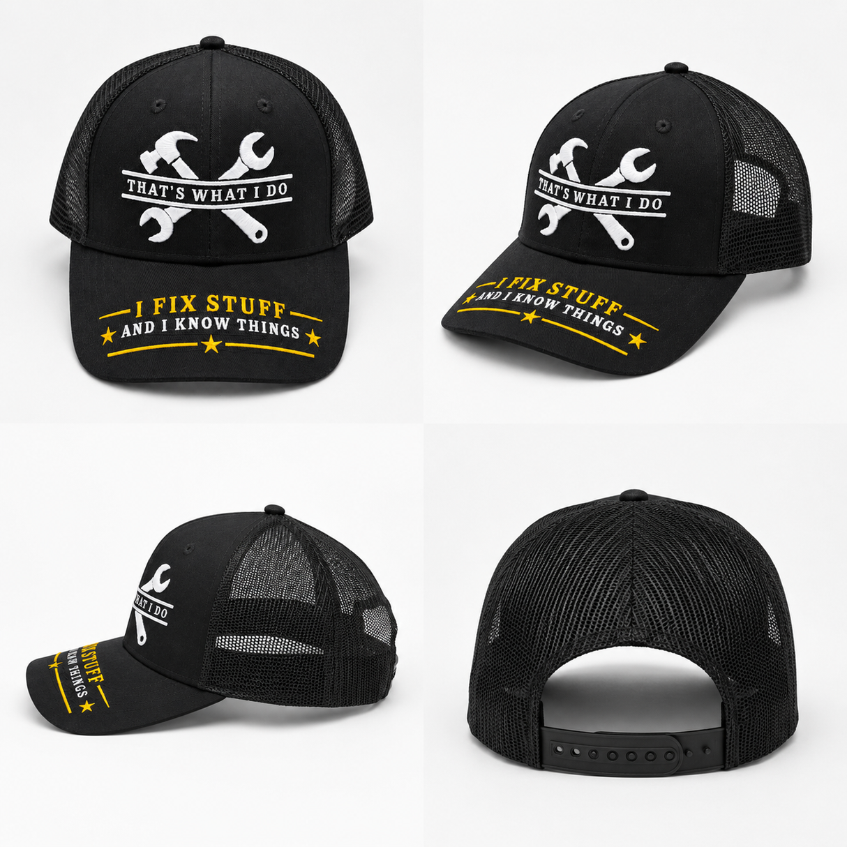 I Fix Stuff Funny Dad Hat,Gifts for Men Who Have Everything,Fathers Day Birthday Gift for Dad OR Husband