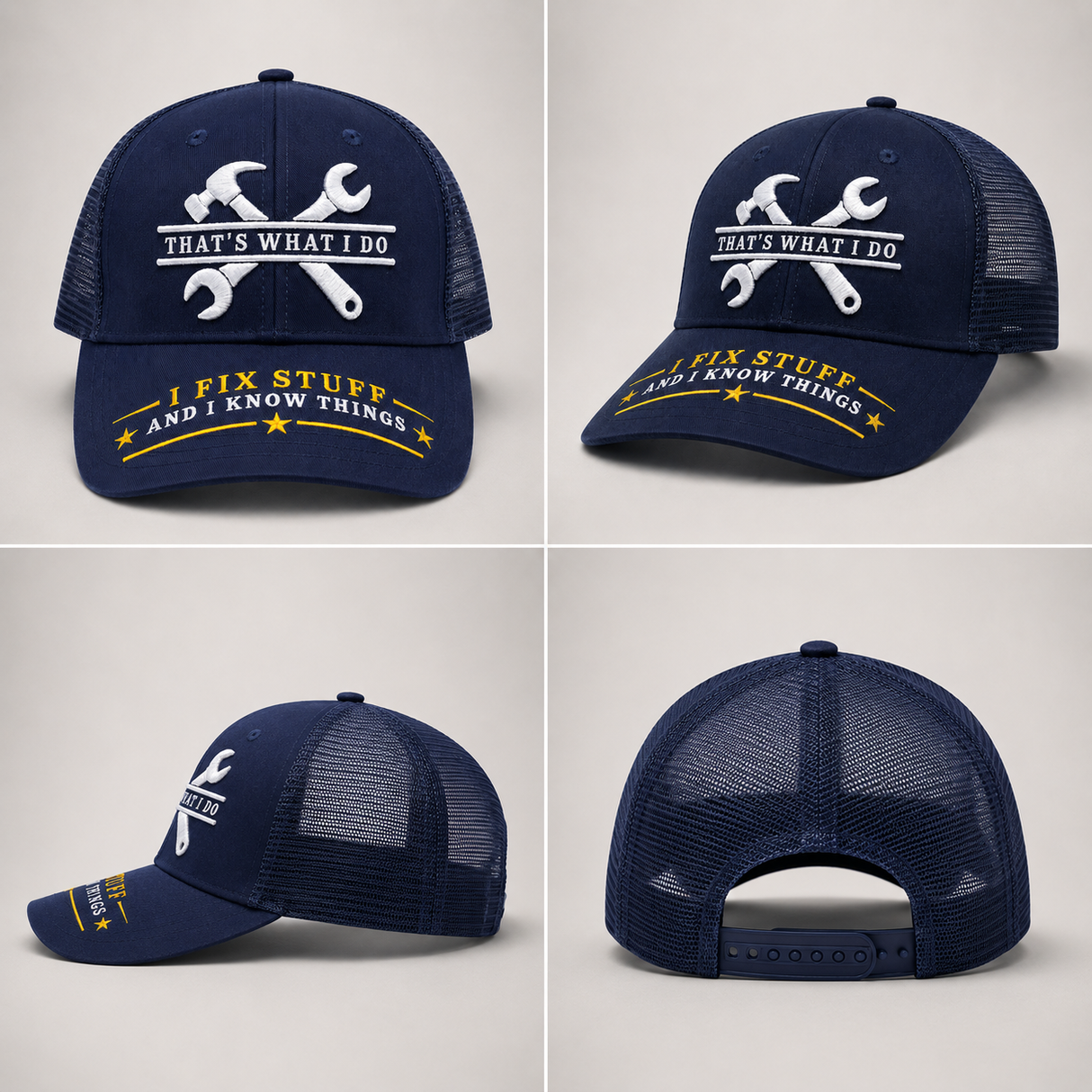 I Fix Stuff Funny Dad Hat,Gifts for Men Who Have Everything,Fathers Day Birthday Gift for Dad OR Husband