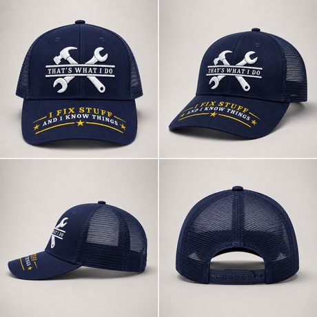 I Fix Stuff Funny Dad Hat,Gifts for Men Who Have Everything,Fathers Day Birthday Gift for Dad OR Husband