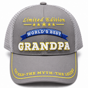 World's Best Grandpa Embroidered Trucker Hat – Grandpa Birthday Gift