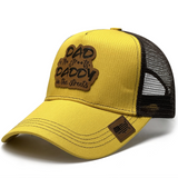 Leather Patch Mesh Back Snapback Cap for Men