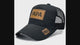 PAPA Patch Trucker Hat for Men, Leather Label Cotton-Polyester Mesh Cap