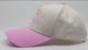 Embroidered Snapback Hat for Women - Pink/White